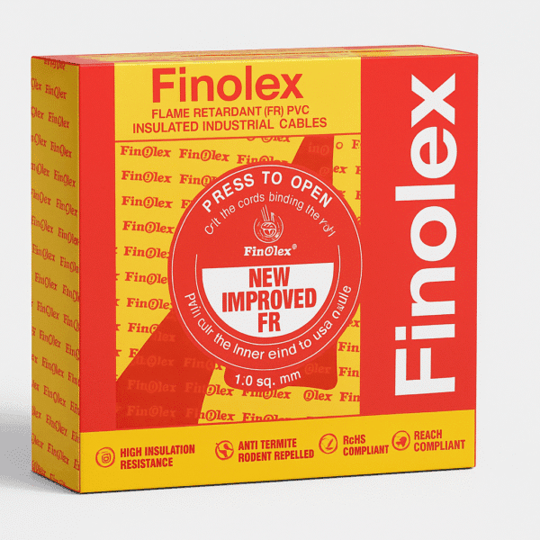 Finolex Gold – Flame Retardant (FR) Cable | 90m Coil | REACH + RoHS Certified | ISI Marked
