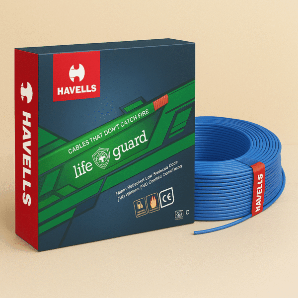 Havells Life Guard FR-LSH Cable | 90m Coil – Flame Retardant Low Smoke Wire