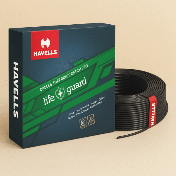Havells Life Guard FR-LSH Cable | 180m Coil – Flame Retardant Low Smoke Wire