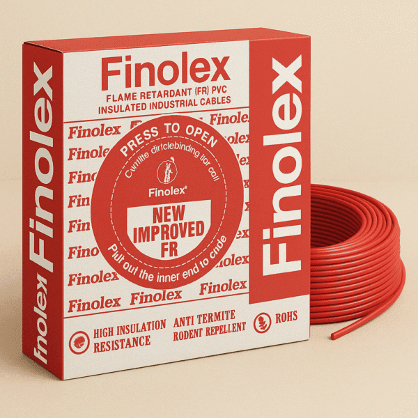 Finolex Silver – Flame Retardant (FR) Cable | 90m Coil | RoHS & ISI Certified