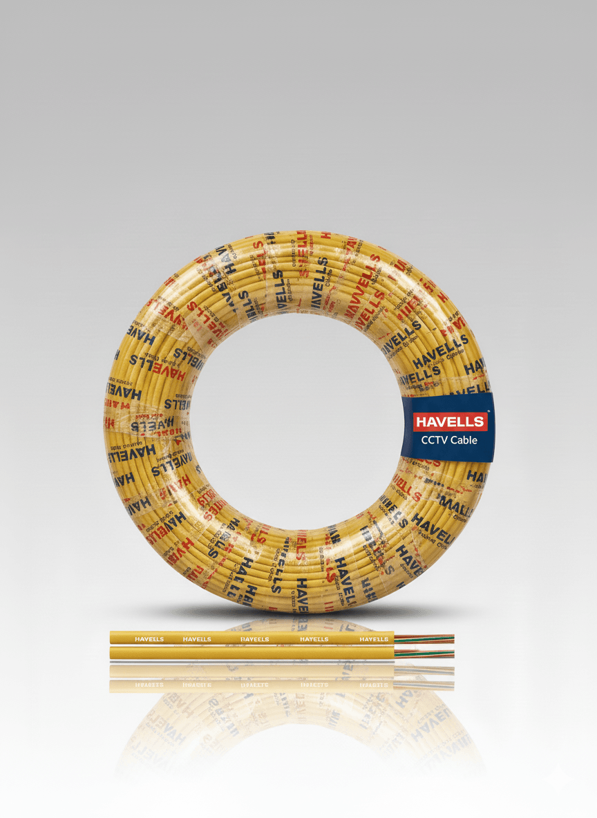 Havells CCTV Cable – High-quality surveillance camera cable for clear signal transmission