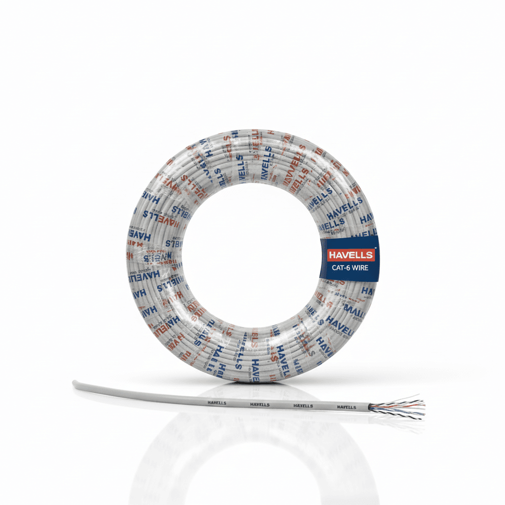 Havells CAT-6 Cable – High-Speed Network LAN Cable for Data Transmission