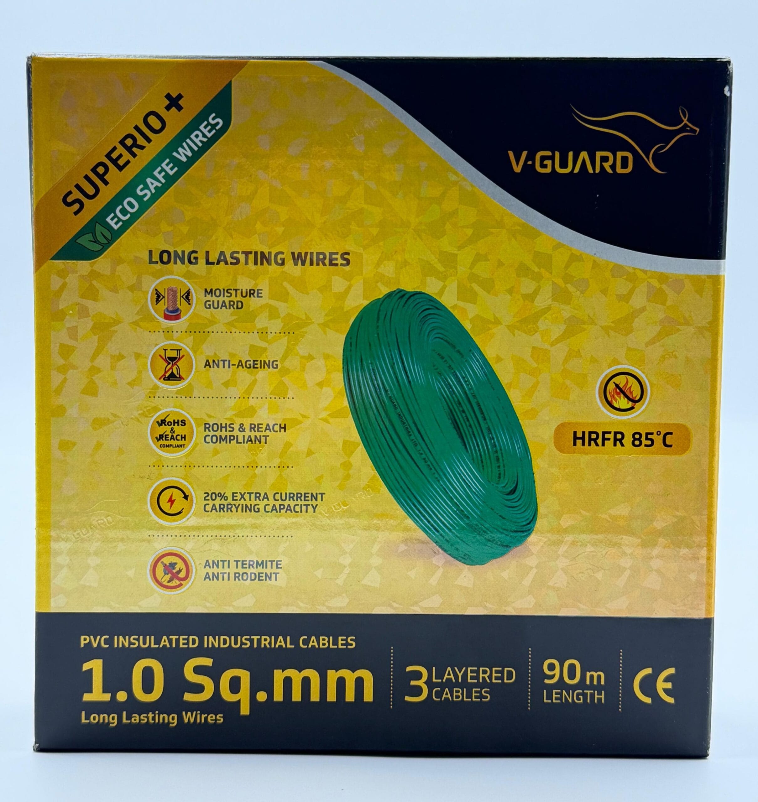 V-Guard Superio Plus Wire – 90m V-Guard Superio Plus Wire 90m – High-quality house wiring cable