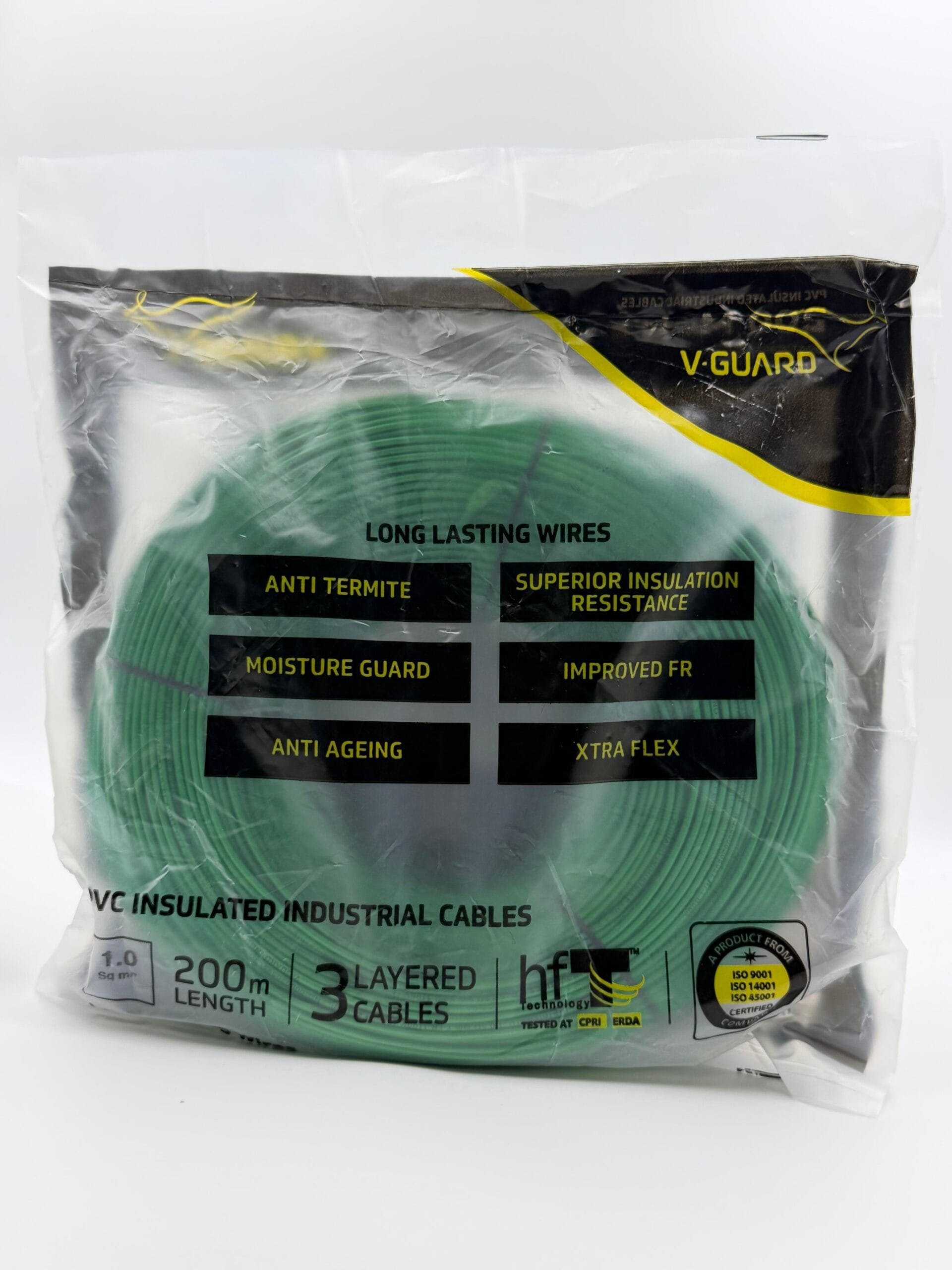 V-Guard FR Wire 200M – Flame Retardant Electrical House Wiring Cable